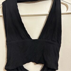 Cotton On Black Halter Crop Top